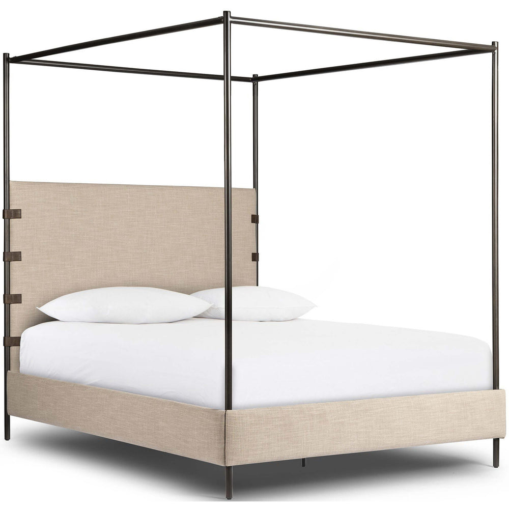 Anderson Canopy Bed, Palm Ecru