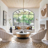 Andrews Chandelier, Aged Brass-Lighting-High Fashion Home