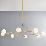 Andrews Chandelier, Aged Brass-Lighting-High Fashion Home