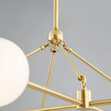 Andrews Chandelier, Aged Brass-Lighting-High Fashion Home