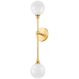 Andrews Sconce, Aged Brass-Lighting-High Fashion Home