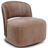 Andrina Swivel Chair, Monte Mushroom by Four Hands-Furniture - Chairs-High Fashion Home