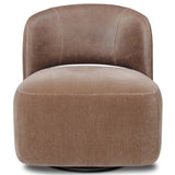 Andrina Swivel Chair, Monte Mushroom by Four Hands-Furniture - Chairs-High Fashion Home
