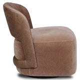 Andrina Swivel Chair, Monte Mushroom by Four Hands-Furniture - Chairs-High Fashion Home