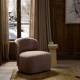 Andrina Swivel Chair, Monte Mushroom by Four Hands-Furniture - Chairs-High Fashion Home