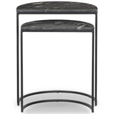 Ane Nesting Table, Black by Four hands