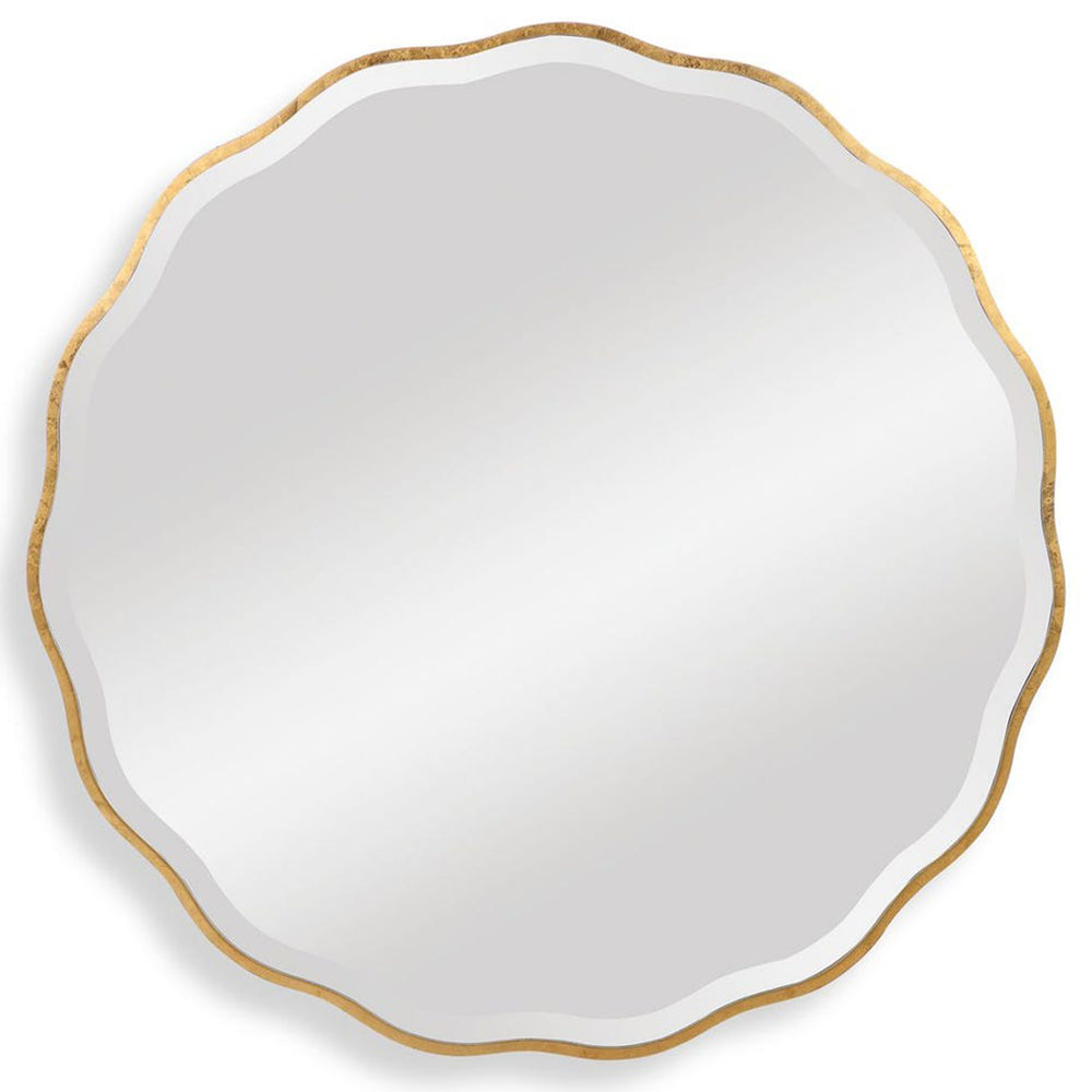 Aneta Round Mirror, Gold