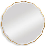 Aneta Round Mirror, Gold