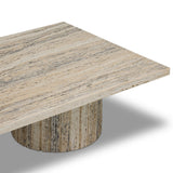 Angelo Coffee Table, White Travertine by Four Hands-Furniture - Accent Tables-High Fashion Home