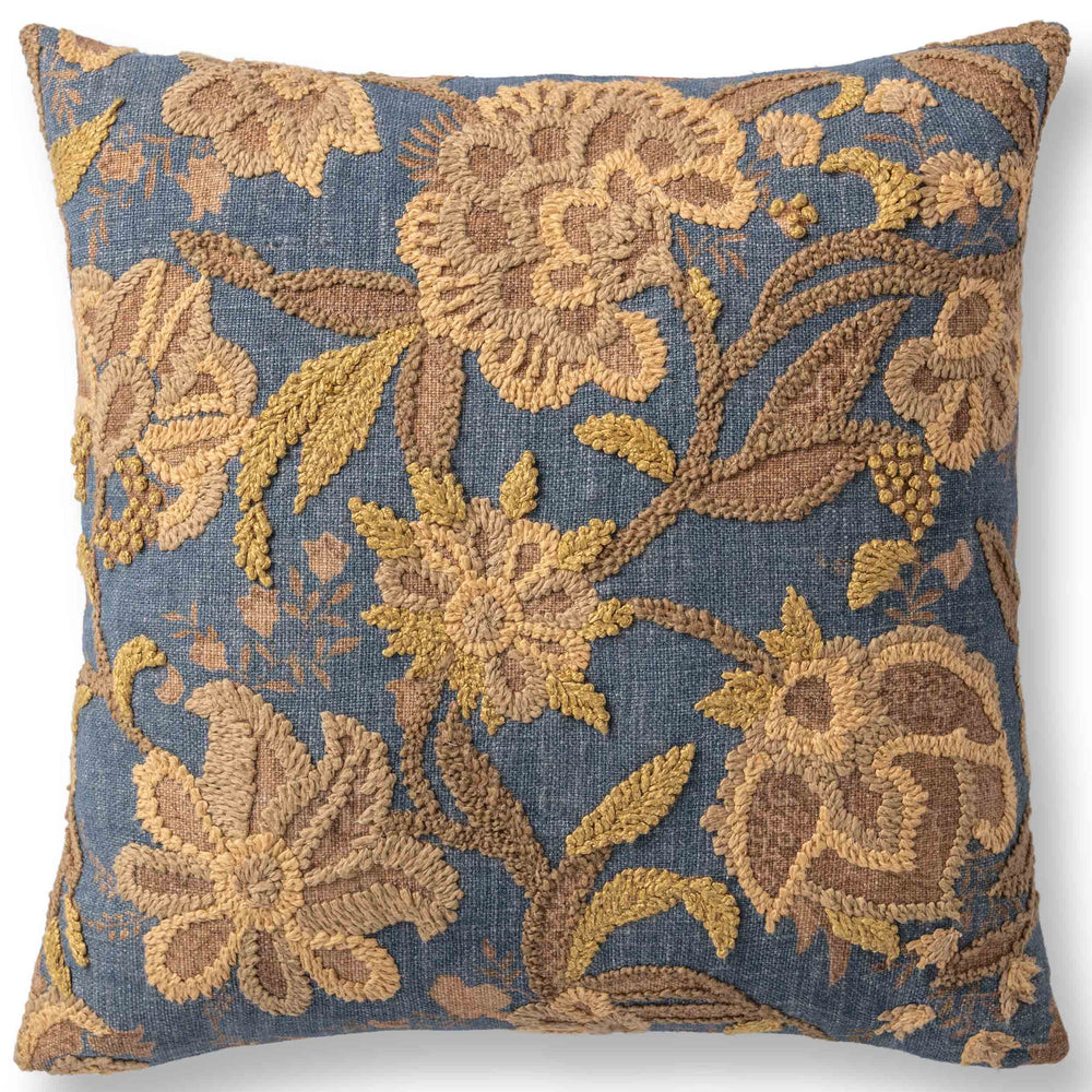 Anika Pillow, Blue Sea-Accessories-High Fashion Home