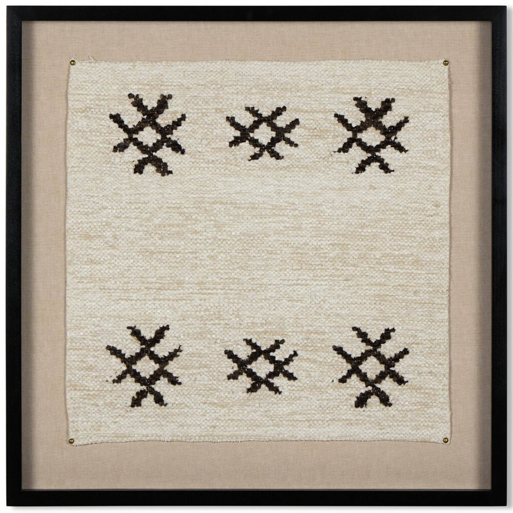 Ankara Textile I Framed by FH Art Studio, Black Maple by Four Hands