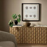 Ankara Textile I Framed by FH Art Studio, Black Maple by Four Hands