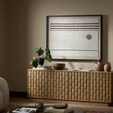 Ankara Textile II Framed by FH Art Studio, Black Maple by Four Hands