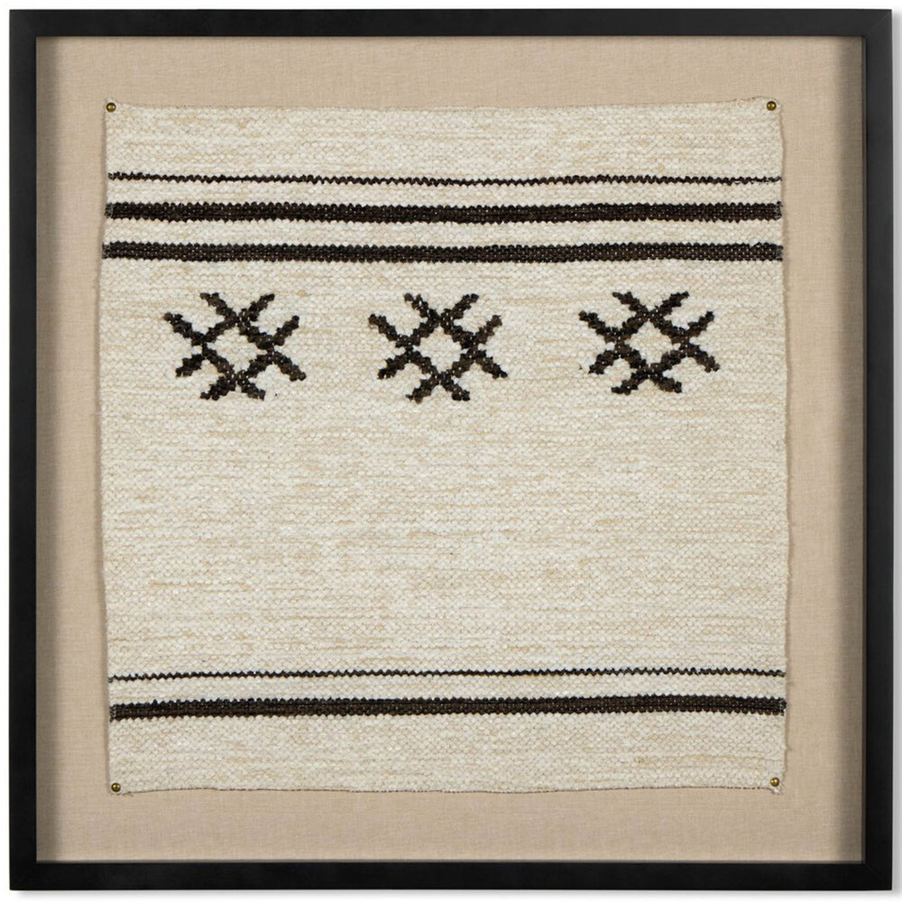 Ankara Textile III Framed by FH Art Studio, Black Maple by Four Hands