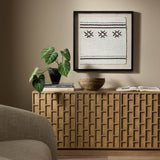 Ankara Textile III Framed by FH Art Studio, Black Maple by Four Hands
