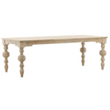 Annette Dining Table, White Wash-Furniture - Dining-High Fashion Home