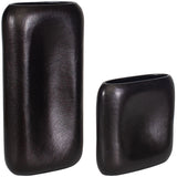 Anodic Vases, Set of 2, Brown-Accessories-High Fashion Home