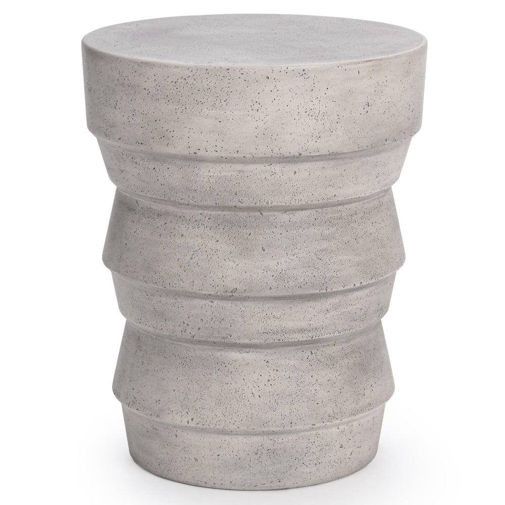 Anora Outdoor Accent Table, Light Gray-Furniture - Outdoor-High Fashion Home