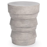Anora Outdoor Accent Table, Light Gray-Furniture - Outdoor-High Fashion Home
