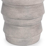 Anora Outdoor Accent Table, Light Gray-Furniture - Outdoor-High Fashion Home