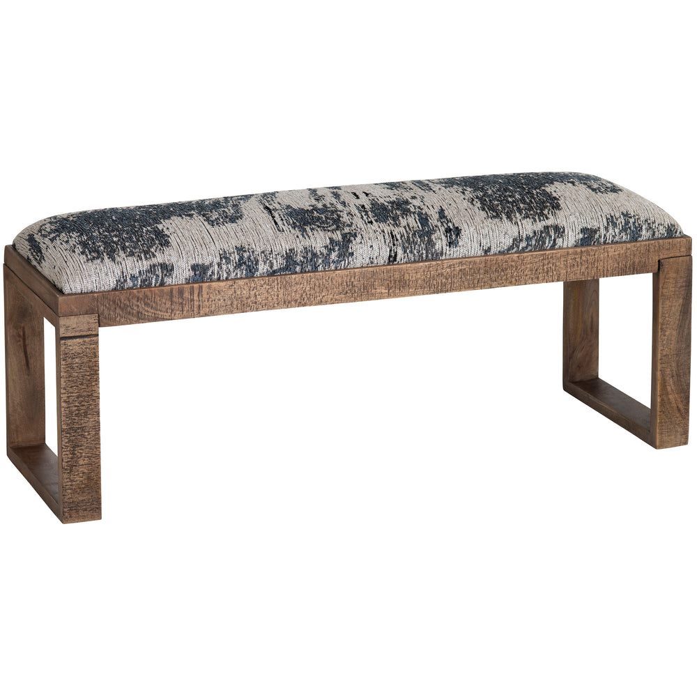 Anthropology Bench, Blue-Furniture - Benches-High Fashion Home