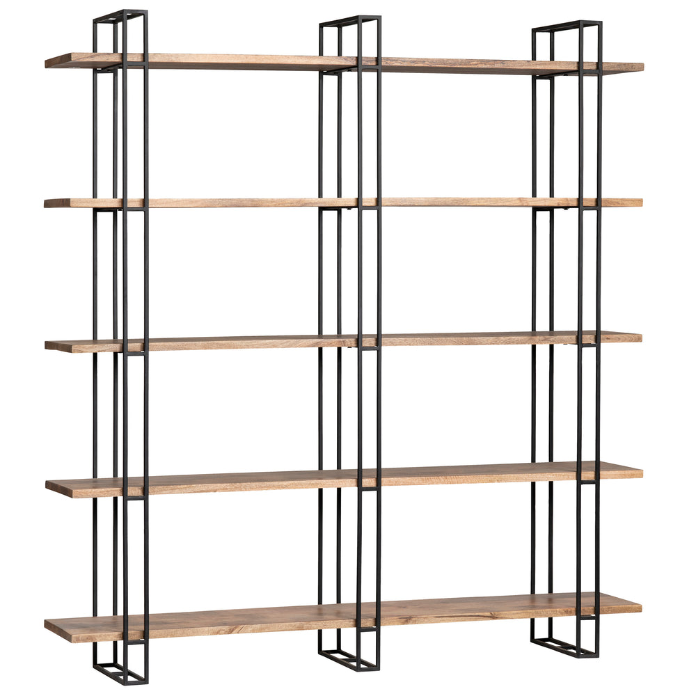 Anthropology Etagere, Natural/Black-Furniture - Storage-High Fashion Home