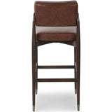 Anton Leather Bar Stool, Havana Brown