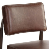 Anton Leather Bar Stool, Havana Brown