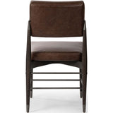 Anton Leather Dining Chair, Havana Brown, Set of 2