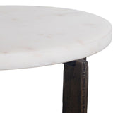 Anya Accent Table, Brass Bronze-Furniture - Accent Tables-High Fashion Home