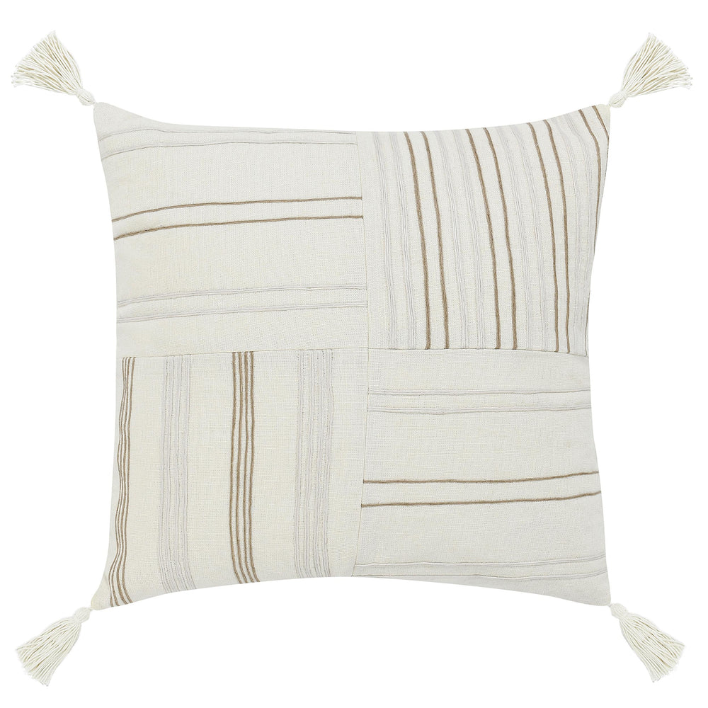 Apana Pillow, Ivory/Natural-Accessories-High Fashion Home
