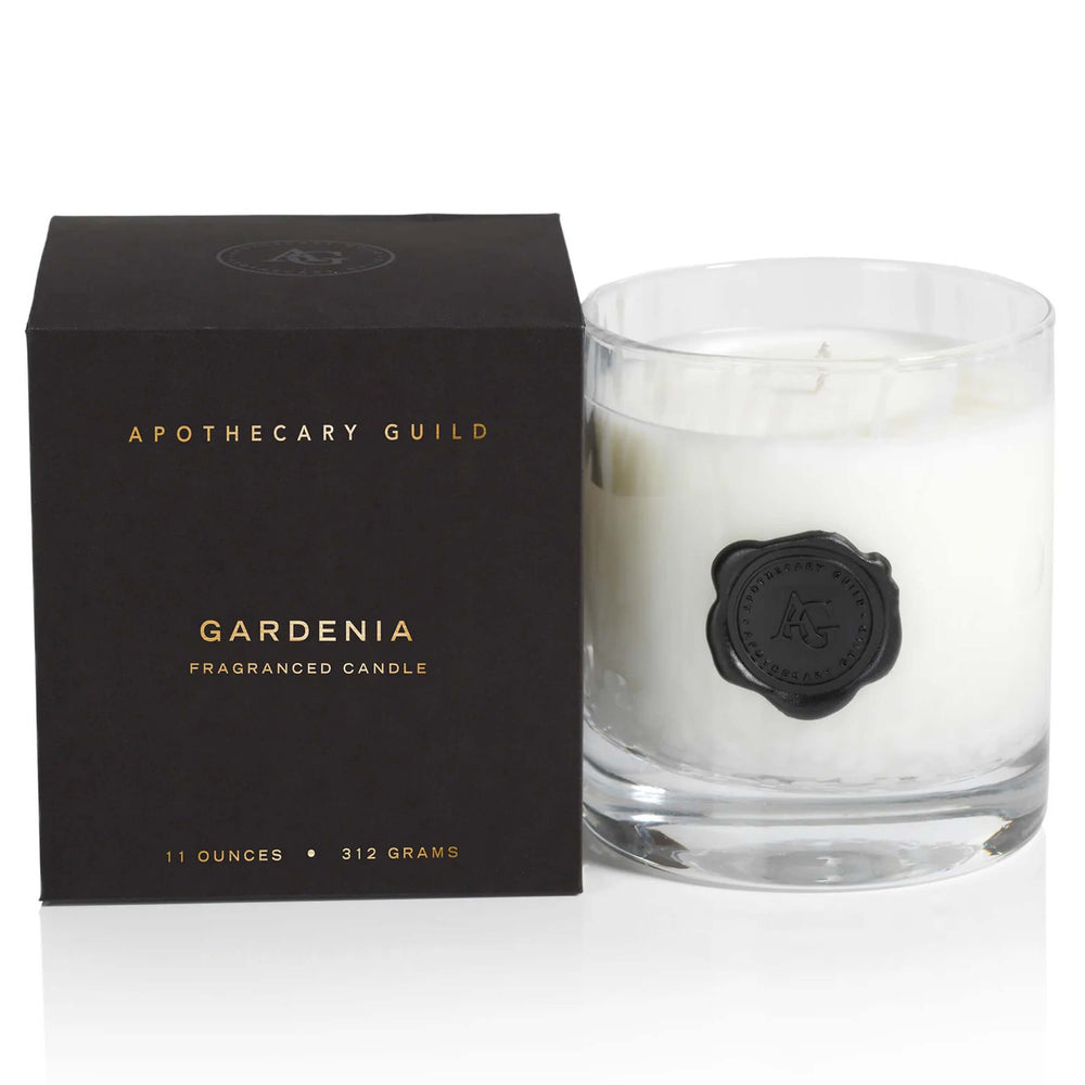 Apothecary Guild Opal Glass Small Candle Jar, Gardenia-Accessories-High Fashion Home