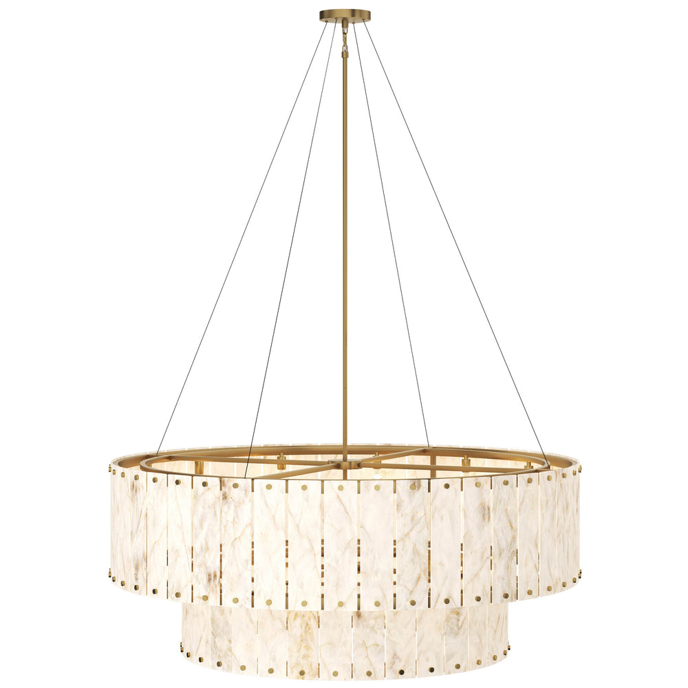 Apsara Chandelier, Alabaster-Lighting-High Fashion Home