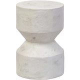 Ara End Table, Textured Lunar-Furniture - Accent Tables-High Fashion Home