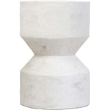 Ara End Table, Textured Lunar-Furniture - Accent Tables-High Fashion Home