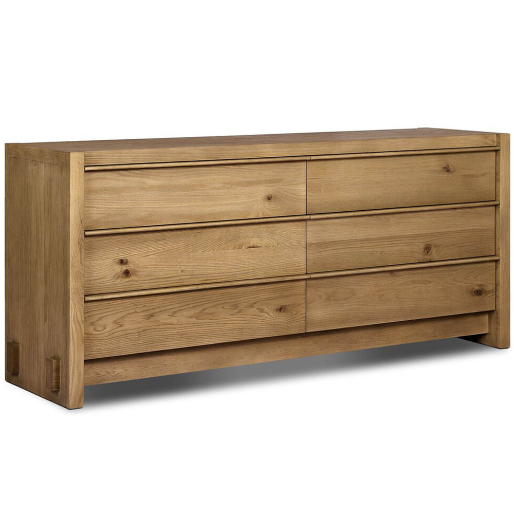 Aramis 6 Drawer Dresser, Sandy Oak by Four Hands