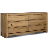 Aramis 6 Drawer Dresser, Sandy Oak by Four Hands
