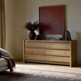 Aramis 6 Drawer Dresser, Sandy Oak by Four Hands