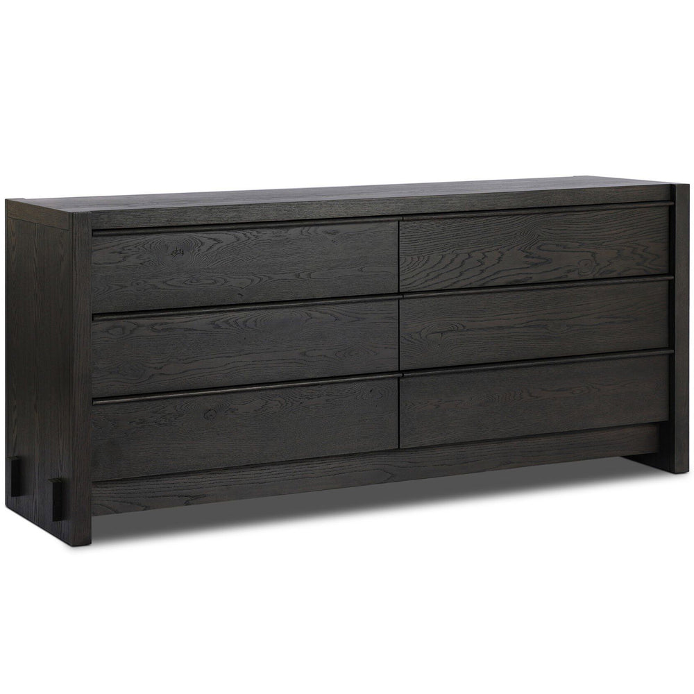 Aramis 6 Drawer Dresser, Smoked Black by Four Hands