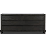 Aramis 6 Drawer Dresser, Smoked Black by Four Hands