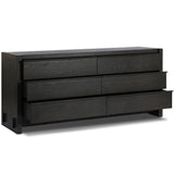 Aramis 6 Drawer Dresser, Smoked Black by Four Hands
