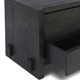 Aramis Nightstand, Smoked Black by Four Hands