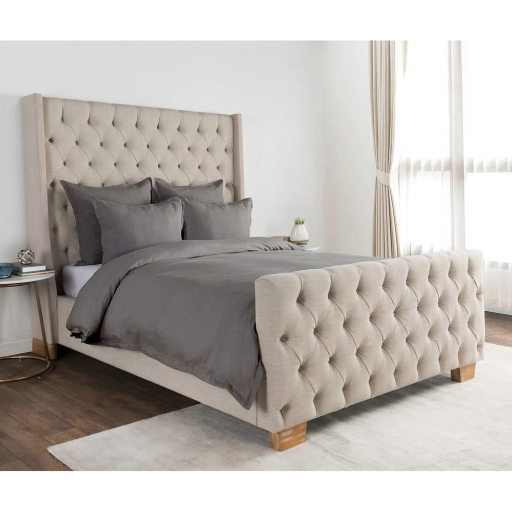 Arcadia Duvet, Charcoal-Accessories-High Fashion Home