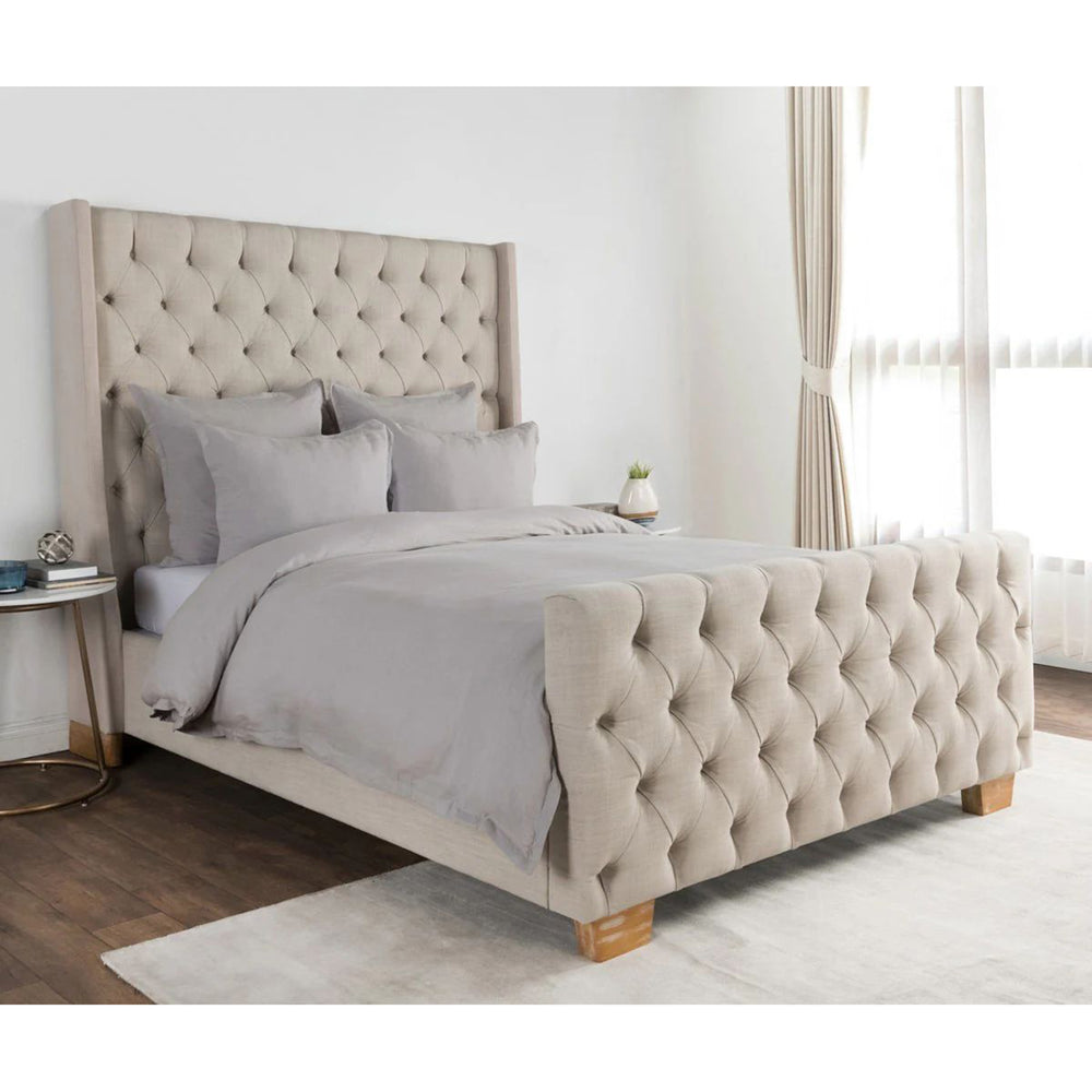 Arcadia Duvet, Dove Gray-Accessories-High Fashion Home