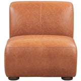 Arcadia Leather Chair, Autumn Brown-Furniture - Chairs-High Fashion Home