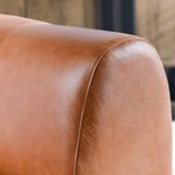 Arcadia Leather Chair, Autumn Brown-Furniture - Chairs-High Fashion Home