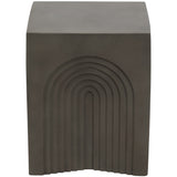 Arches in Square Accent Table, Dark Grey