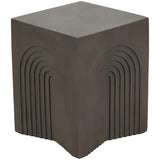 Arches in Square Accent Table, Dark Grey