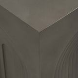 Arches in Square Accent Table, Dark Grey