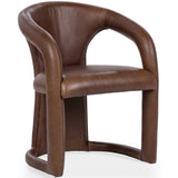 Archie Leather Dining Chair, Bison Brown, Set of 2-Furniture - Dining-High Fashion Home